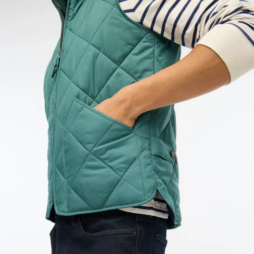 J. Crew Quilted Walker Vest M